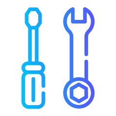 Screwdriver and Gear icon
