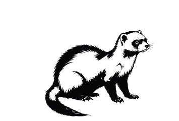 Ferrets icon vector illustration art design