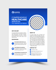 Clean A4 Medical Flyer with Blue Theme