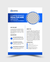Bold Healthcare Flyer with Header Strip