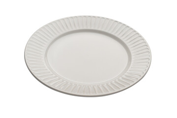 Empty plate Isolated on white background