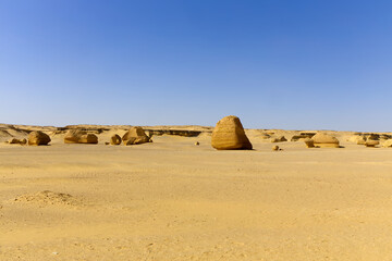 The Whale Desert, also known as Wadi Al Hitan, Egypt