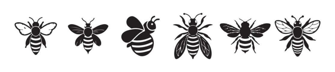 Bee Clipart for Nature and Ecology Themes. Victor illustration eps 10