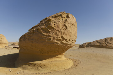 The Whale Desert, also known as Wadi Al Hitan, Egypt