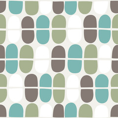 Abstract geometric retro seamless pattern