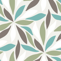 Abstract floral seamless pattern