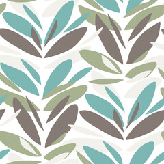 Abstract floral seamless pattern