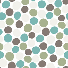 Abstract seamless pattern with round shapes