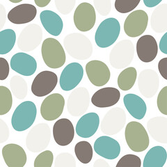 Abstract seamless pattern with round shapes