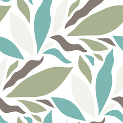Abstract floral seamless pattern