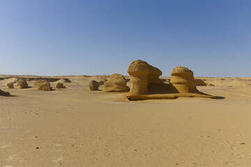 The Whale Desert, also known as Wadi Al Hitan, Egypt