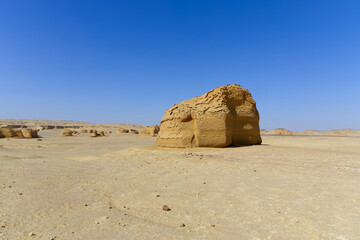 The Whale Desert, also known as Wadi Al Hitan, Egypt