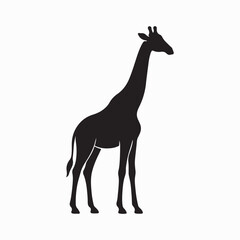 giraffe silhouette vector