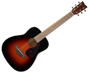 Guitar. Acoustic guitar with metal strings. Natural wooden string instrument. Musical,...