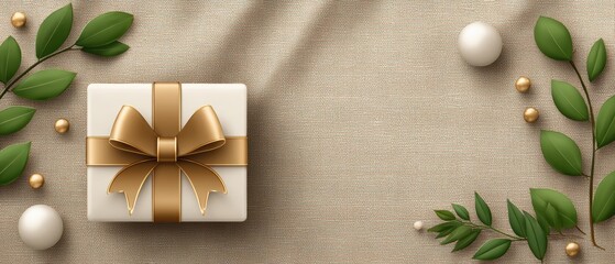 Celebrating love luxury wedding flat lay elegant setting gift box anniversary memories with pearl accessory