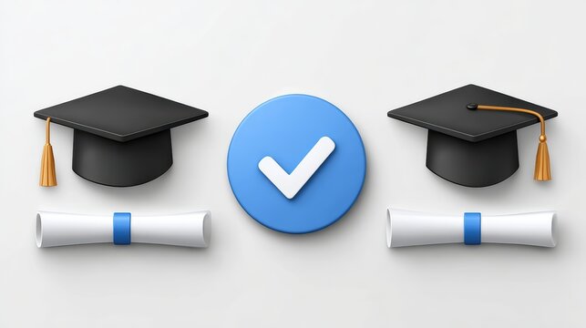 Celebrating graduation milestones a minimalist display of caps and diplomas as timeless gifts for christmas anniversaries