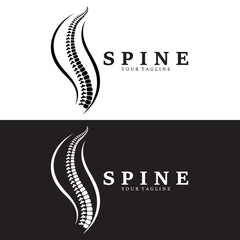Spine Logo Design – Chiropractic and Health Branding Symbol