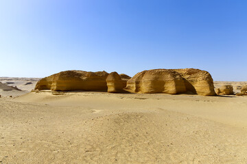 The Whale Desert, also known as Wadi Al Hitan, Egypt