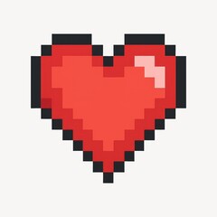 Obraz premium Pixelated heart digital art