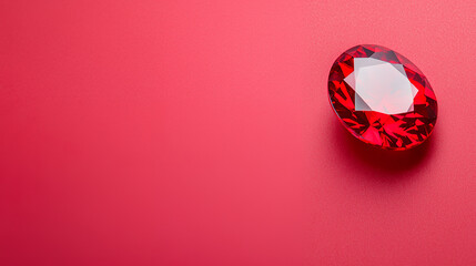 diamond on red background
