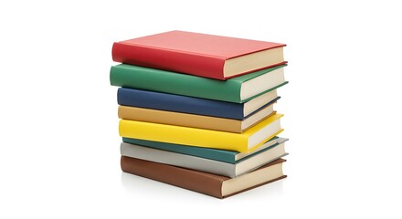 Colorful Books Stack Knowledge And Education School Studying