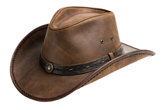 A cowboy hat isolated on white or transparent background