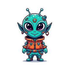 Cute Alien Icon Very cool Design
