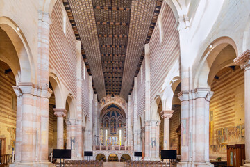Obraz premium Basilica of San Zeno, Verona, Italy