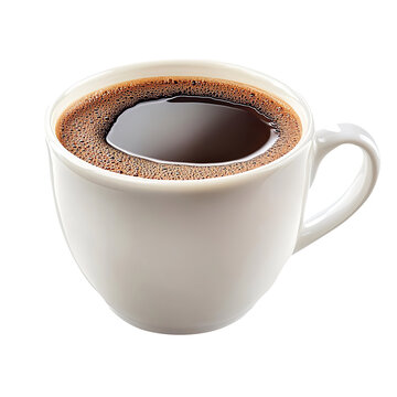 cup of coffee isolated on a clean and clear White background