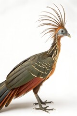 Obraz premium hoatzin bird isolated on white background