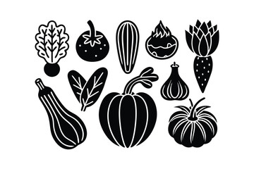 set of vector flowers