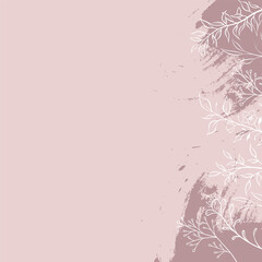Floral frame border. Vector decorative floral greeting card or invitation design.