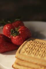 pancakes with strawberries