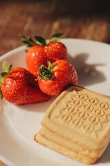 pancakes with strawberries