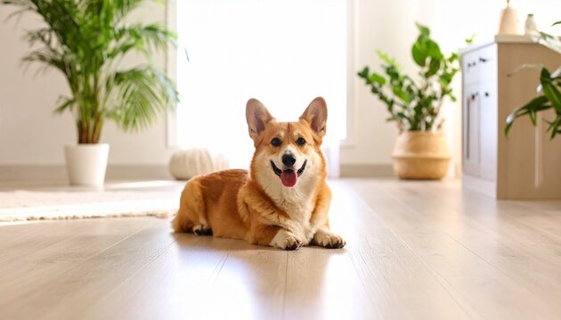 dog on the floor