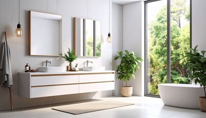 modern bathroom interior
