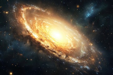 Obraz premium Spiral Galaxy in Deep Space