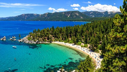 Fototapeta premium lake in the mountains