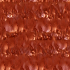 Seamless 4k photo texture of textured bubbly chocolate surface.