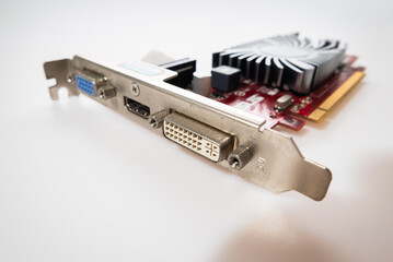 Graphics card overview technical details studio environment close-up shot digital concept © M21Perfect