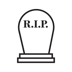  tombstone icon, simple vector eps