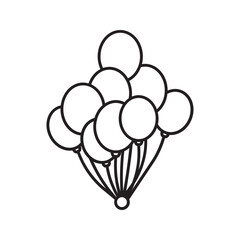 balloon icon. simple vector. eps