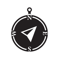 compass icon. Navigation compass vector. simple vector eps