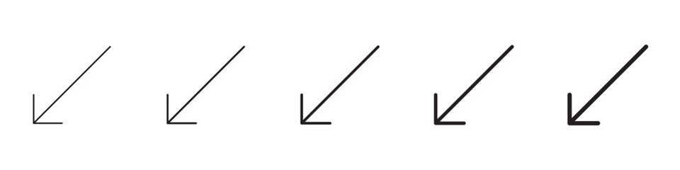 Down left icons in black outline, solid and colored style