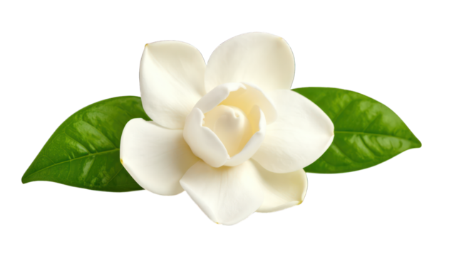 Magnolia flower detail isolated on black
