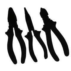 pliers isolated on white background 