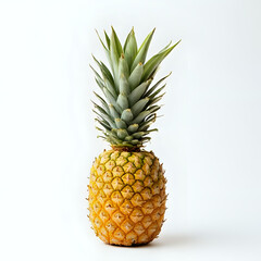 Fototapeta premium AI Generated Pineapple Fruit Illustration for Organic Food Design, Tropical Dessert, and Healthy Lifestyle Visuals