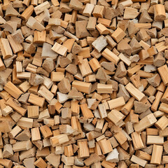 Fototapeta premium AI Generated Pile of Wooden Logs Illustration for Rustic Design, Natural Texture Concepts, and Forestry-Themed Visual Projects