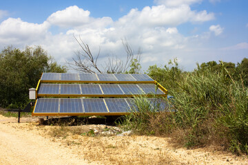 Solar power panels. Renewable energy, Solar panels