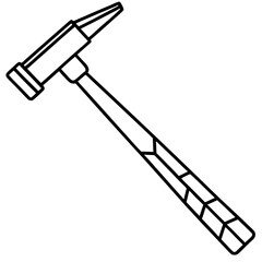 Minimal Reflex Hammer Line Art